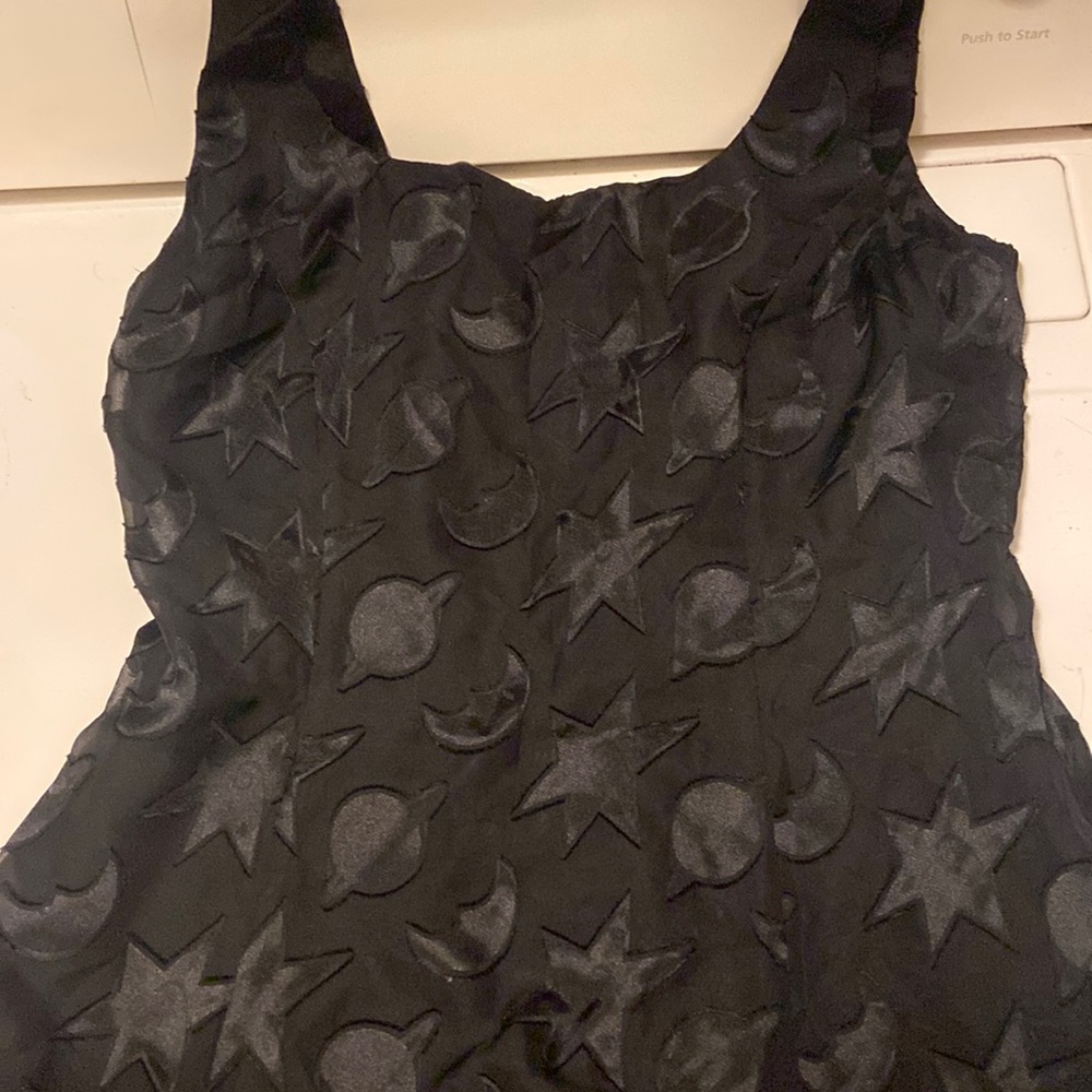 Jessica Howard , Vintage, Black , Dress , Planets , Moon , Extra Large , Layered